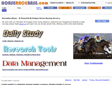 Tablet Screenshot of horseracebase.com